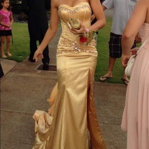 Gold Prom Dress